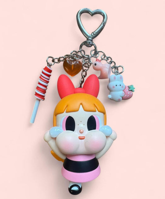 CRYBABY × Powerpuff Girls Blossom - diy keychain